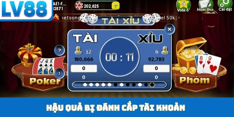 Hậu quả bị đánh cắp tài khoản